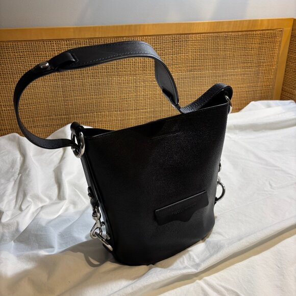 Rebecca Minkoff Small Utility Convertible Bucket Bag in Black - Picture 2 of 9